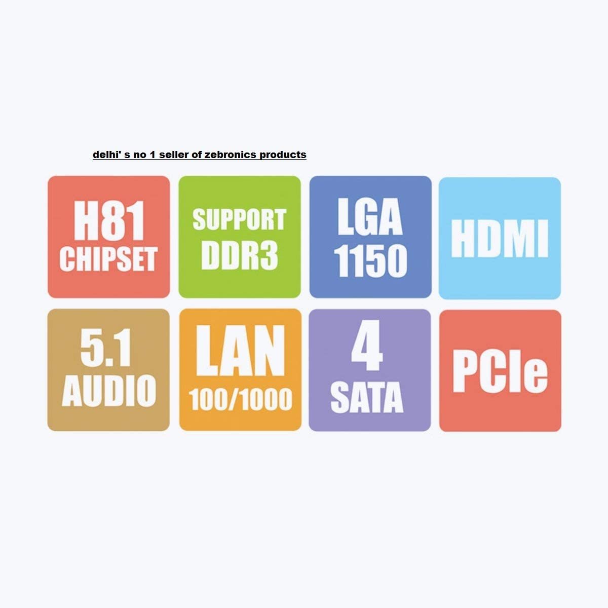 ZEBRONICS H81 LGA 1150 Socket Motherboard - Image 4