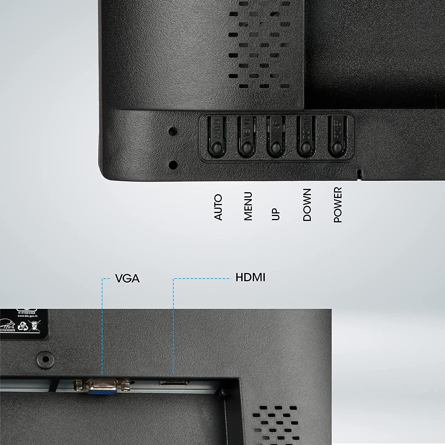 ZEBRONICS Zeb-V19Hd 18.5 Inch (46.99 Cm) Led Monitor with Supporting Hdmi, Vga Input, Hd 1366 X 768 Pixels, 16.7M Colors, Glossy Panel, Slim Design & Wall Mountable, Black - Image 5